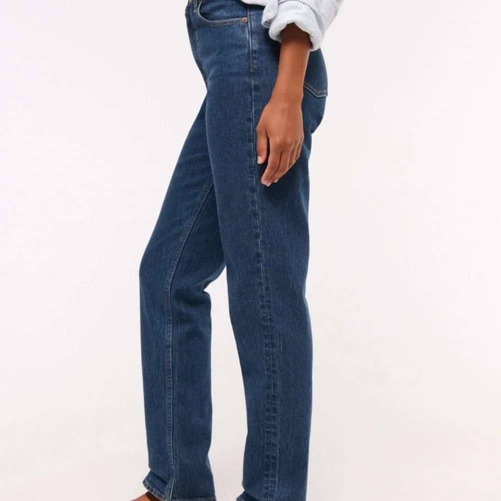 Abercrombie & Fitch The 90s Straight Ultra High Rise Jeans Curve Love - Picture 11 of 11